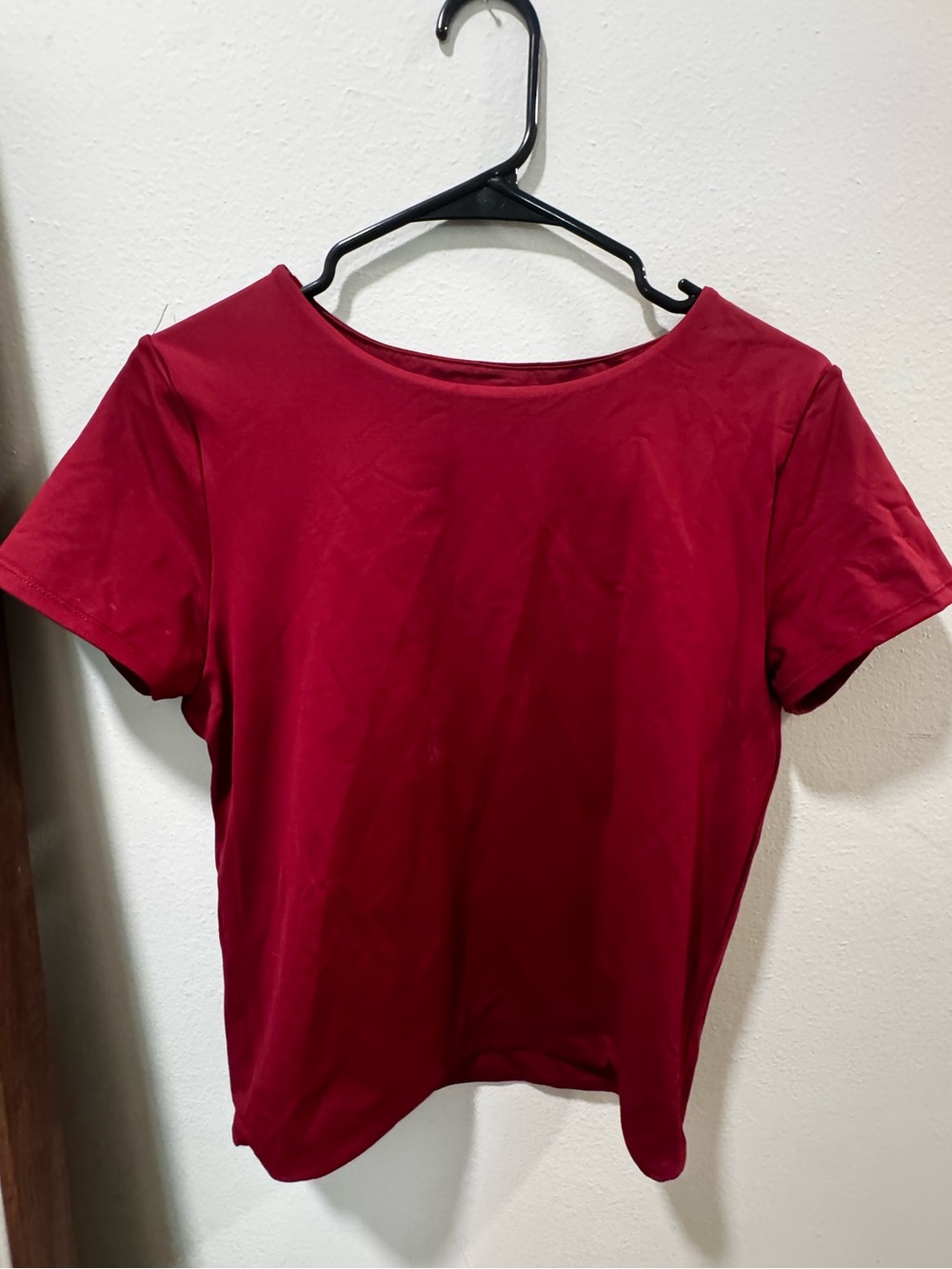 Women's Burgundy Short Sleeve Tee